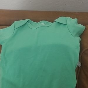 Newborn t shirt lime green